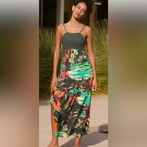 NWT Anthropologie size S Maaji Kairo open back maxi dress